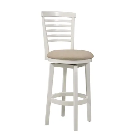 White Wood Barstool